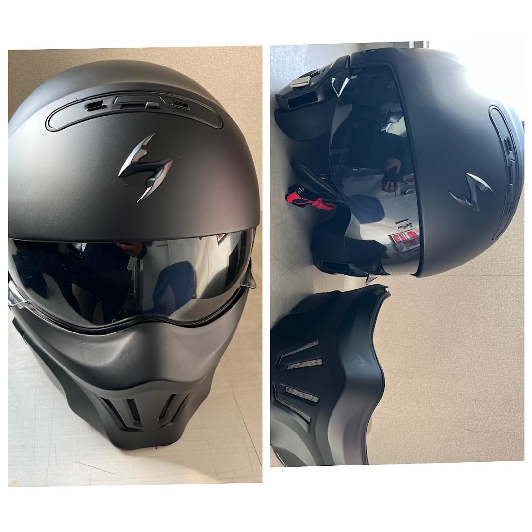 スコーピオン EXO COMBAT バイク　ヘルメット　マットブラック