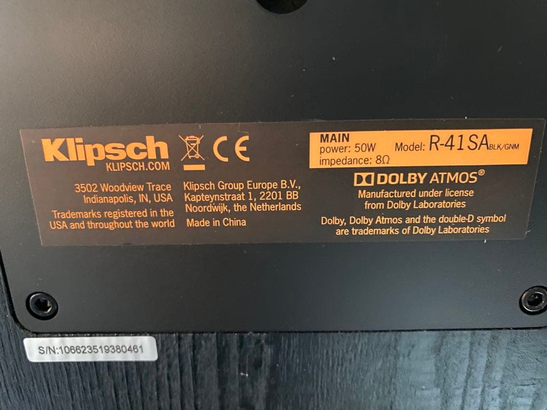 紺*輔様 Klipsch スピーカー　R41 SA