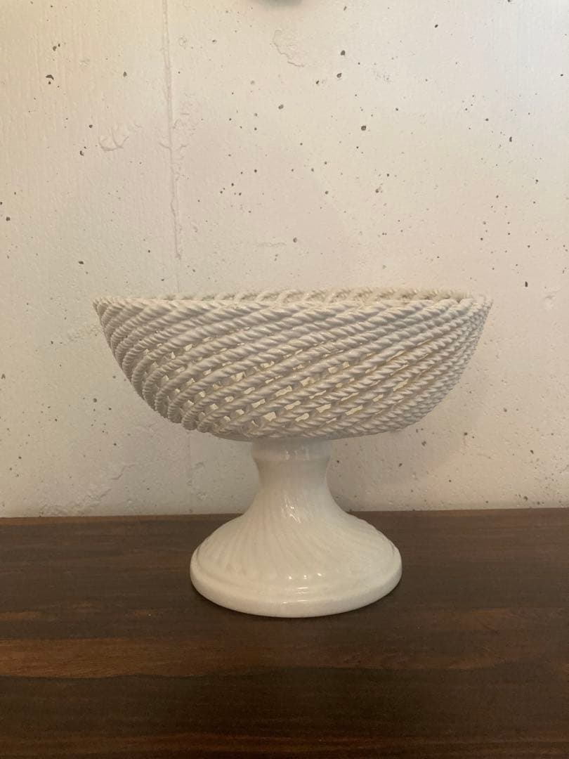 期間限定値下げ！　フランス　アンティーク　コンポティエ　編み編み