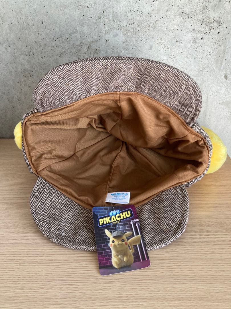 【美品】ポケモンぬいぐるみ1/1名探偵ピカチュウ、帽子セット