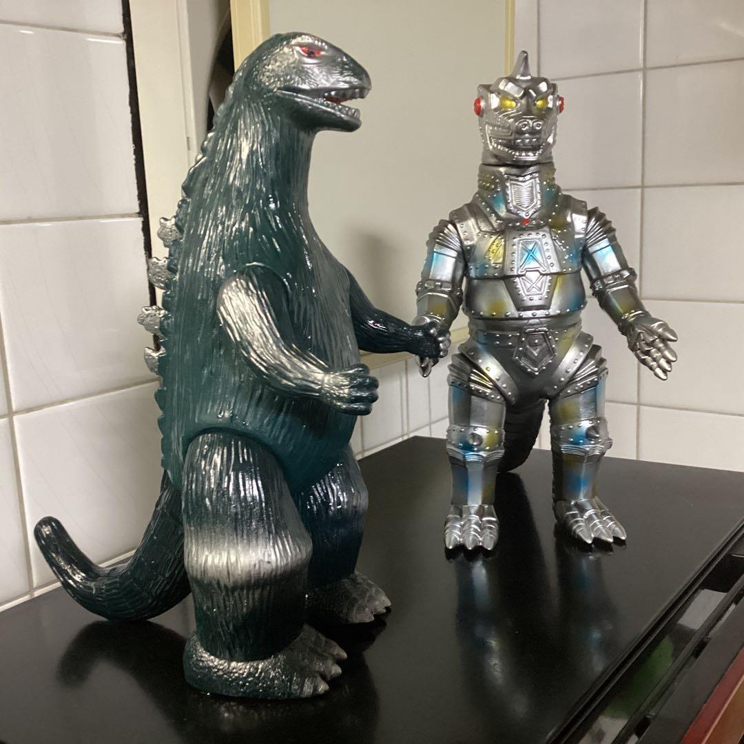 ブルマァク 1992ノーマルテール版ゴジラ＆2023メカゴジラ　値引不可　美品