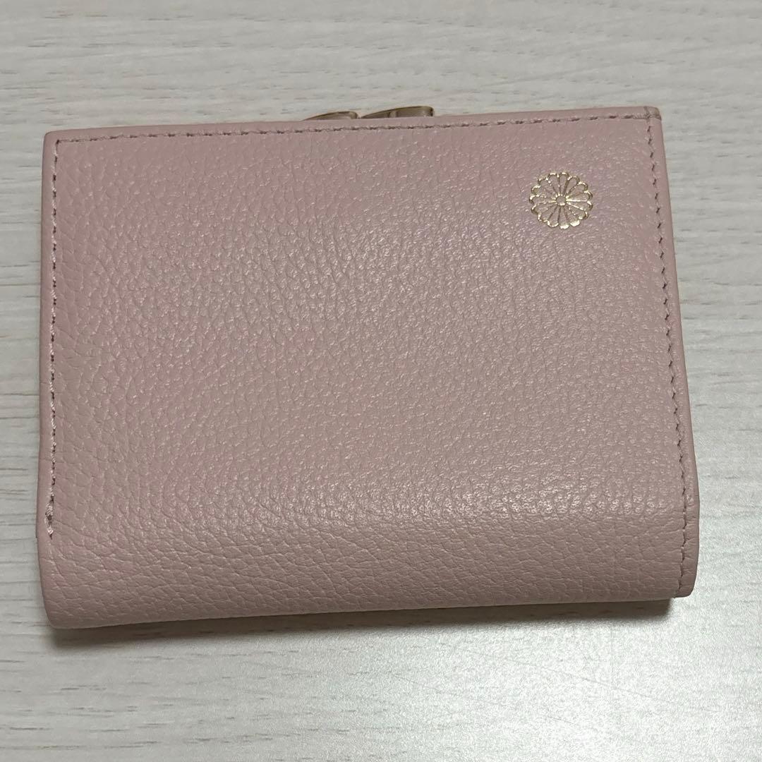 皇居　がま口財布　ピンクベージュ 皇居財布 ピンク