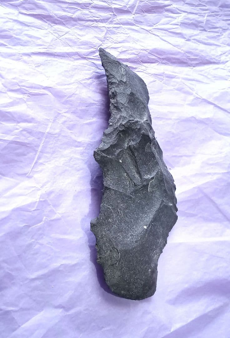 工具 石匙 スクレイパー 360 d 大型 石器 握り斧 改変模写