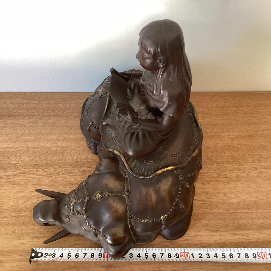 銅造普賢菩薩騎象像　時代物　仏教美術　金属工芸品　銅製