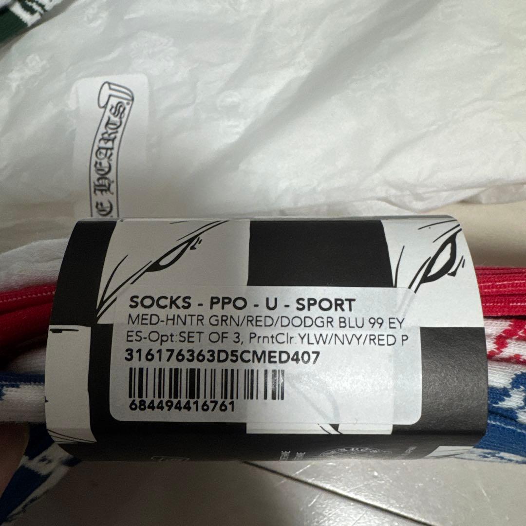 正規品クロムハーツCHROME HEARTS ソックス‼️ 3足セット‼️