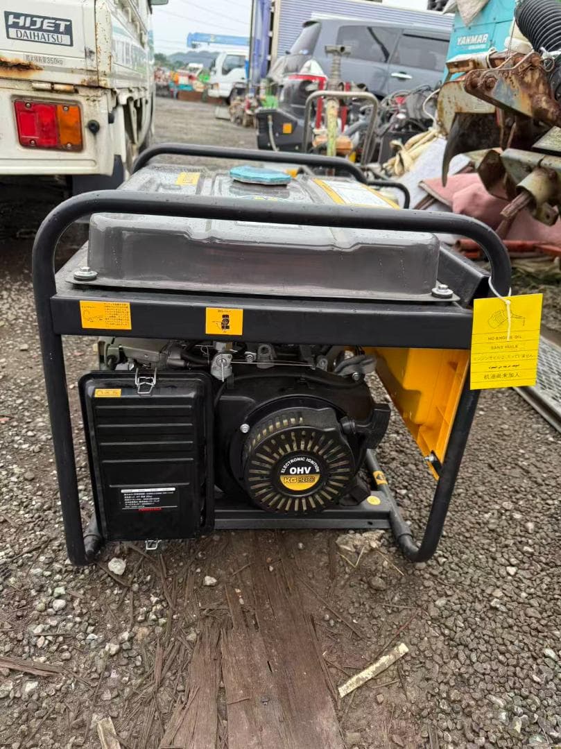 【福岡県みやま市】美品　パワーテック ガソリン エンジン 発電機 KGE3.5