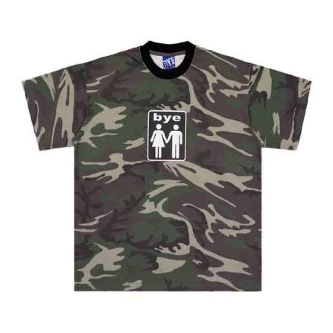 迷彩柄 bye ロゴ Tシャツ