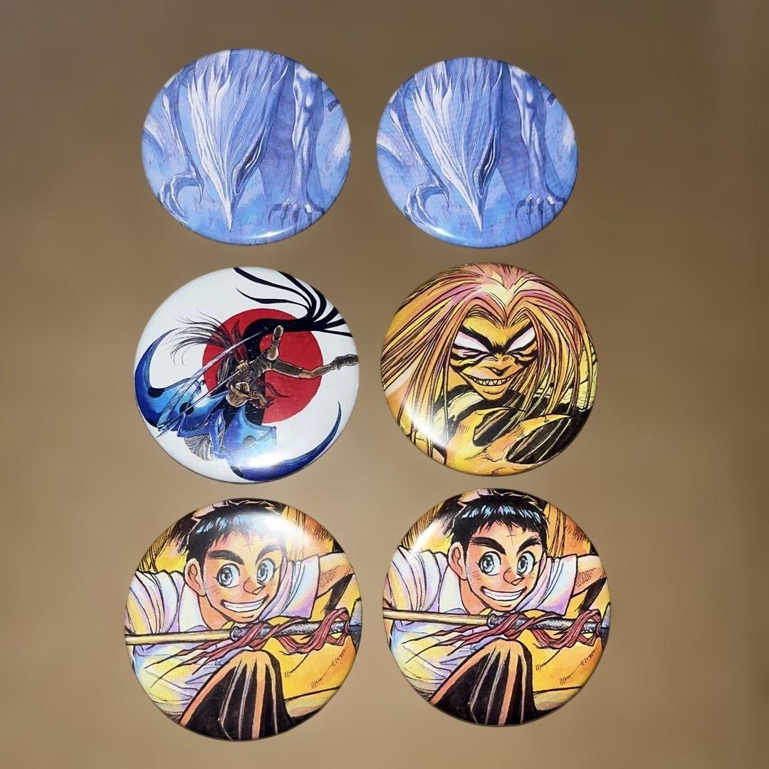 うしおととら 藤田和日郎 原画展 缶バッジ 白面の者 キリヲ 蒼月潮 とら