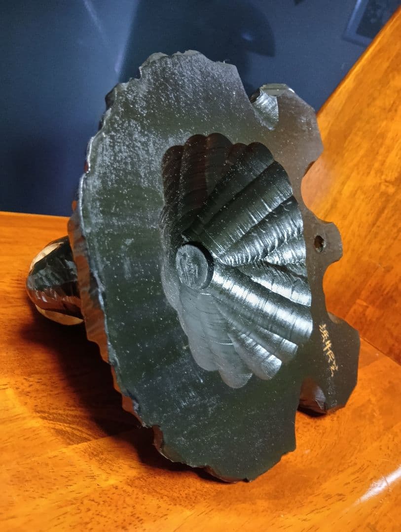 希少　ガラス目　アイヌ民芸　壁掛け　木彫り　熊　堀井民芸　サイン