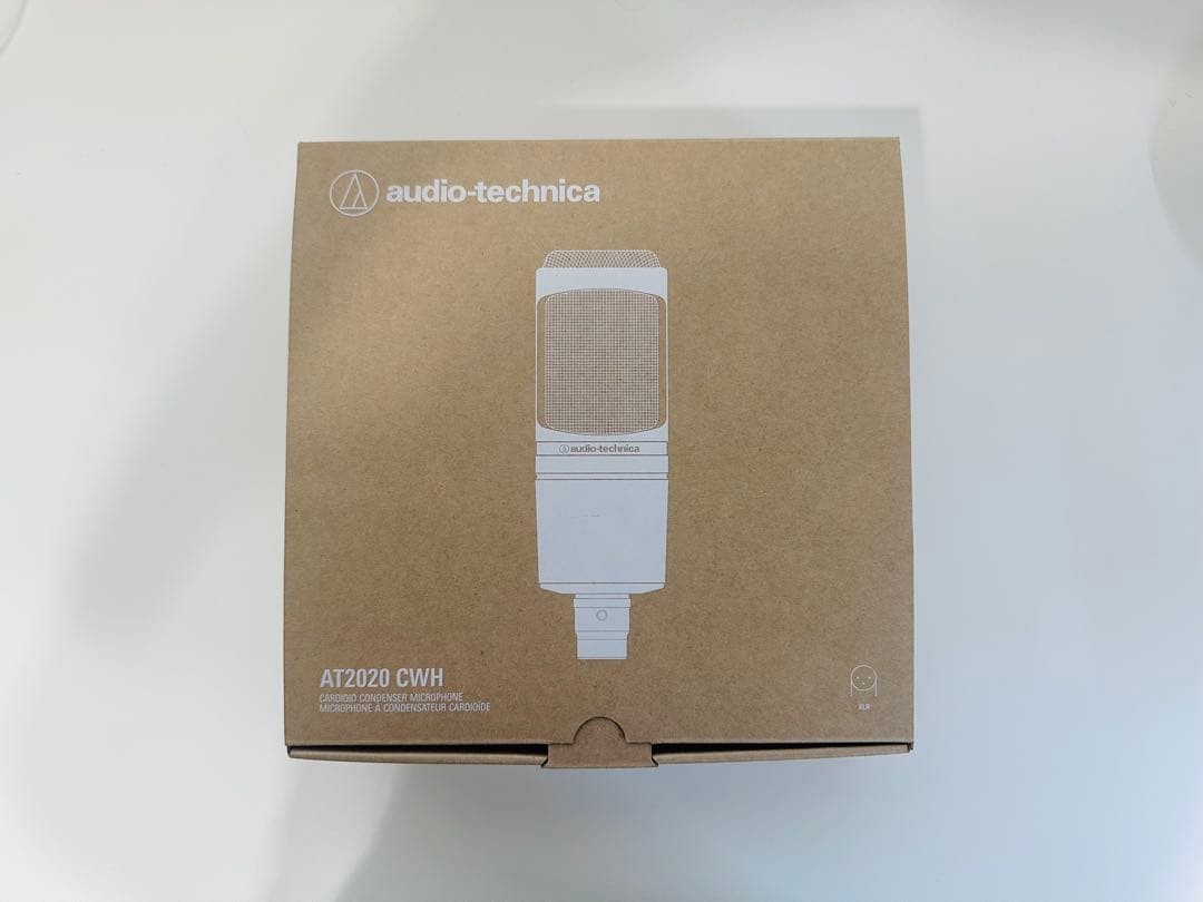 オーディオテクニカ AT2020 CWH コンデンサマイク ホワイト 白