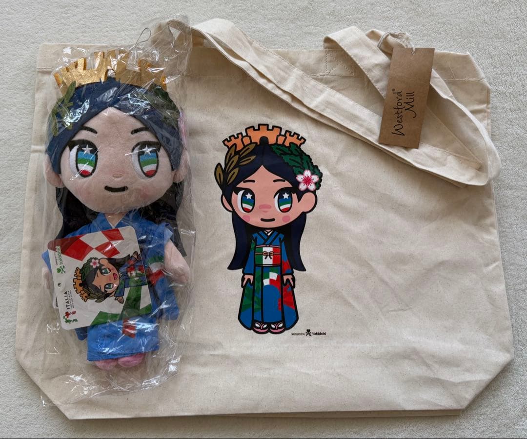 イタリアちゃん　イタリア館マスコット　ぬいぐるみ　トートバッグ　万博　Expo