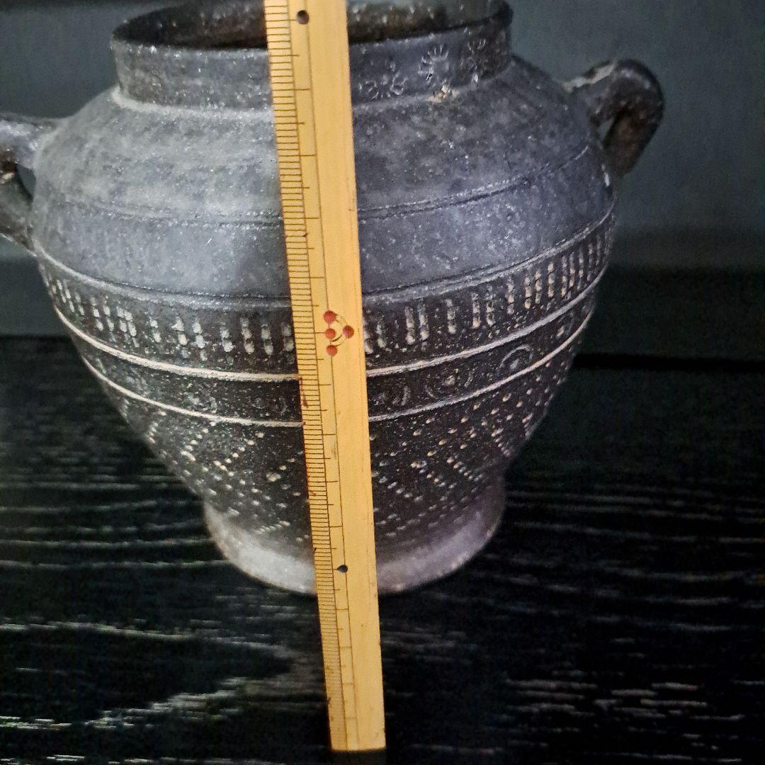 古代土器　　双耳壷　　押形多様図