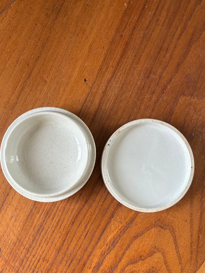 イギリス　アンティーク　アンチョビペースト　陶器　ジャー　ポット　美品