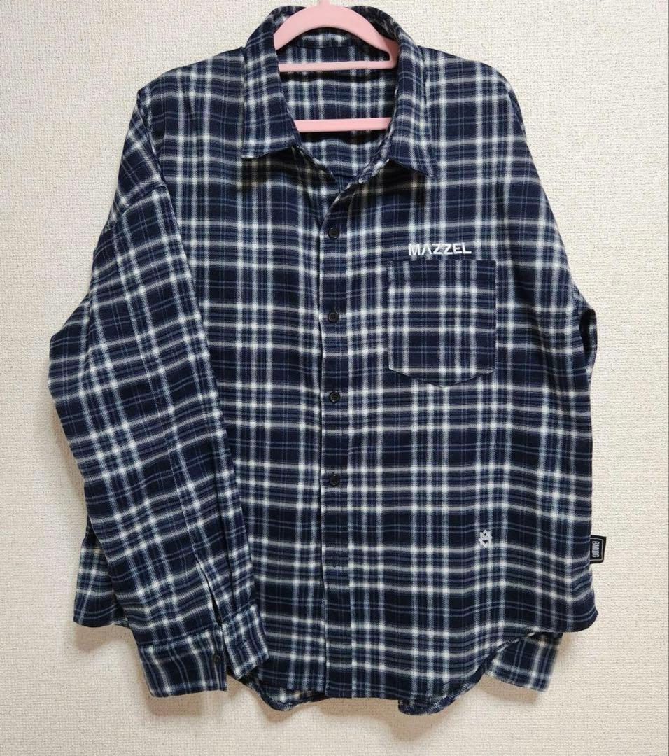 マーゼル　MAZZEL チェックシャツ　L