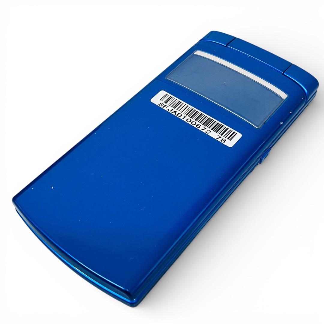 【未使用・極美品】au F001 オーシャンブルー 富士通 ガラケー 希少品