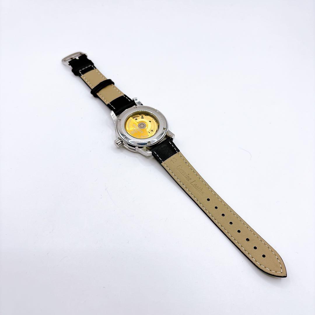 稼働品 TISSOT PRC200 ブラック デイト メンズ 腕時計 革ベルト