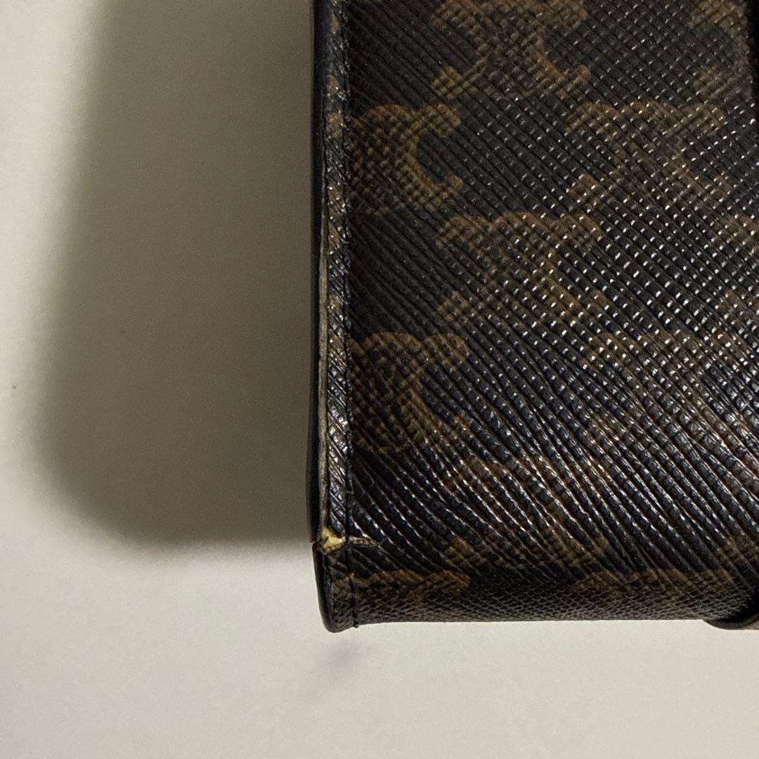 CELINE 三つ折り財布 ブラウン