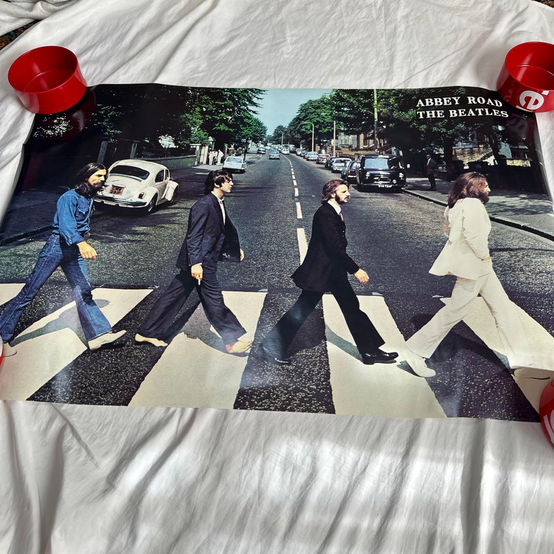 廃盤　2005年製　大判　ポスター　ビートルズ　アビーロード