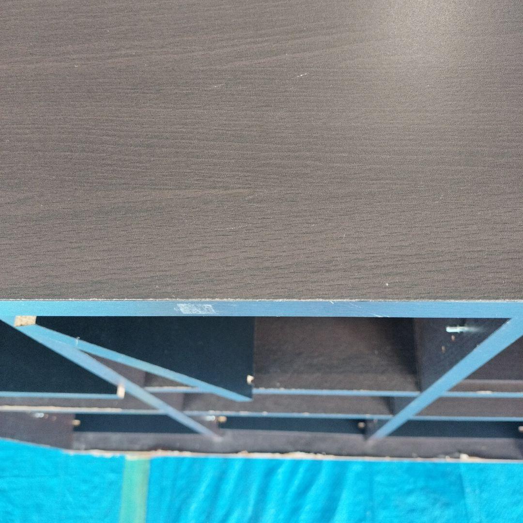 木製 焦げ茶いろ シューズラック３列×５段 15足（最下段等の削れ要確認）