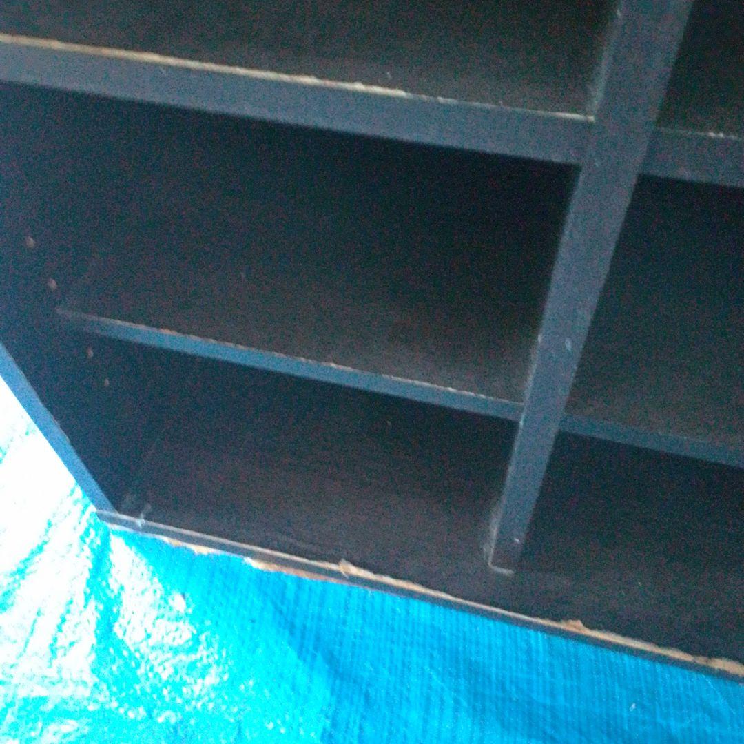 木製 焦げ茶いろ シューズラック３列×５段 15足（最下段等の削れ要確認）