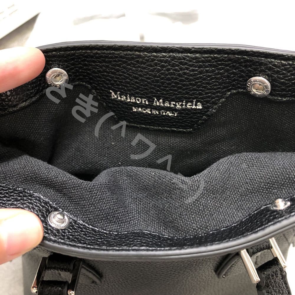 大人気！Maison margiela メゾンマルジェラ バッグ 5ac 革　黒