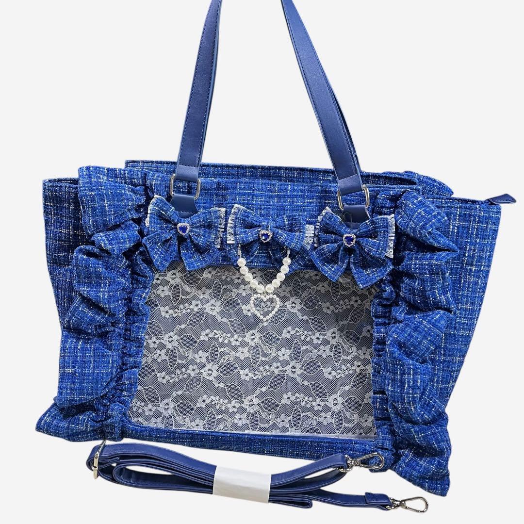 Ank rouge　確定ファンサのおまじないbag 青　特大　痛バ　地雷チャン