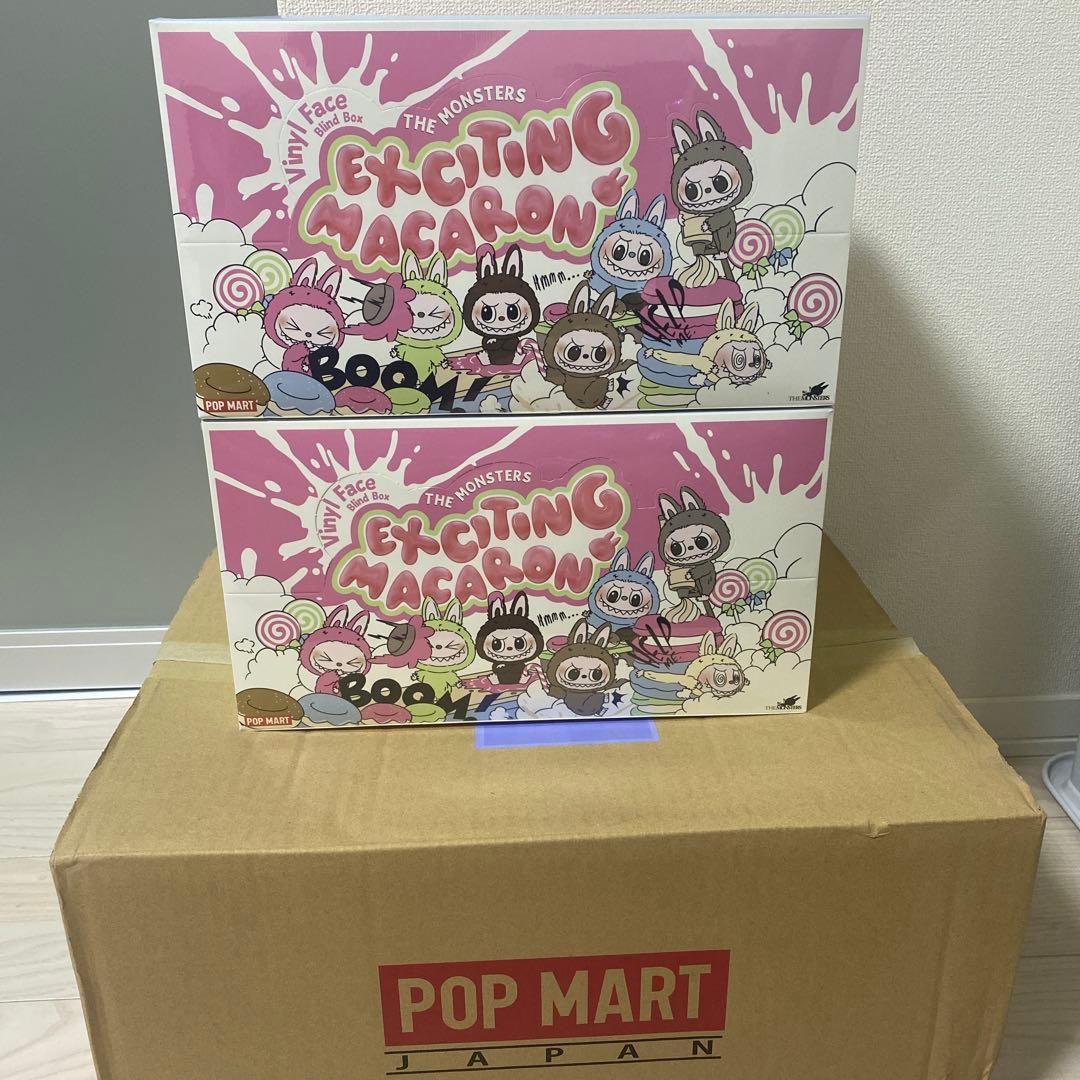 2個　ポップマート ザ モンスターズ (ラブブ) エキサイティングマカロン