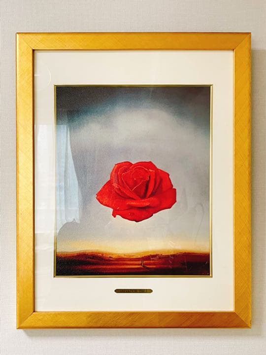 ダリ　瞑想する薔薇　アートパネル　額装