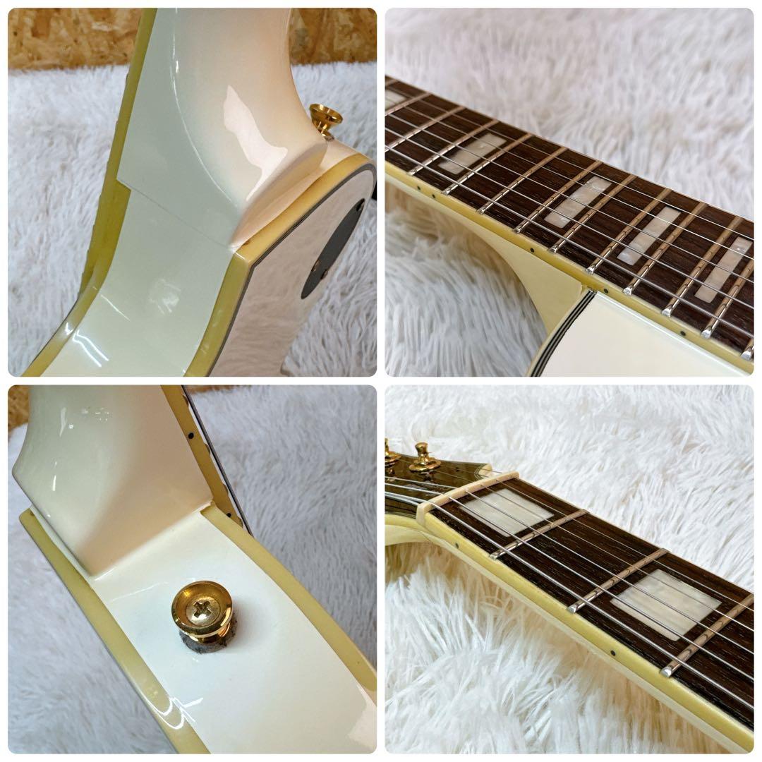EPIPHONE レスポールカスタム ホワイト 訳アリ エピフォン