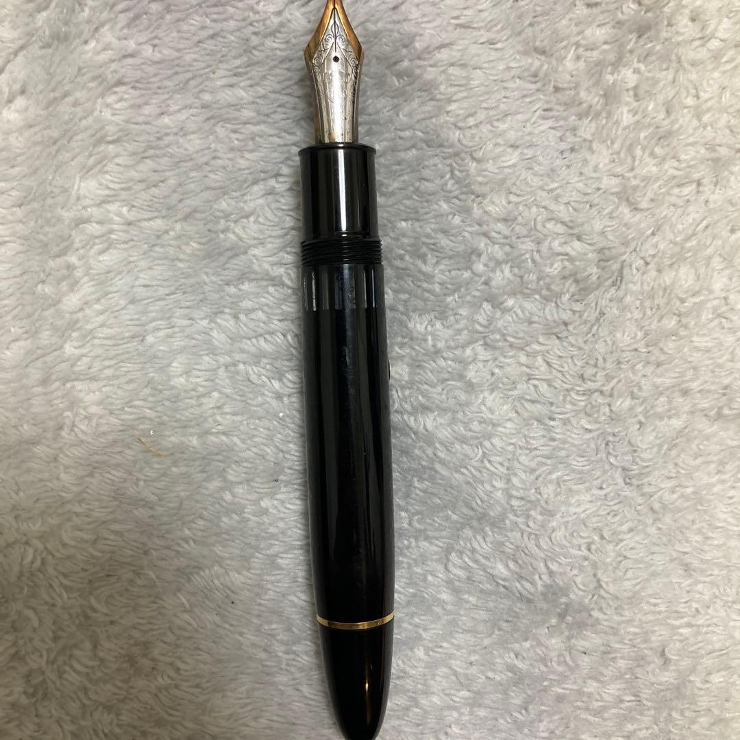 稀少 モンブラン 149 なで肩14C 中金 細字 エボナイト製 万年筆