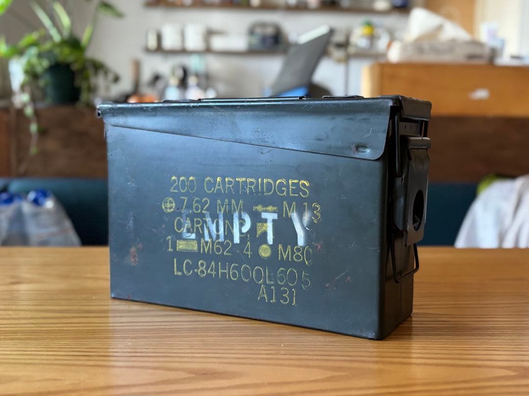 7.62mm M13弾薬箱 空　リアルアンティーク