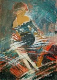 油絵 菅家令子 絵 絵画 インテリア F4-92023 女性像