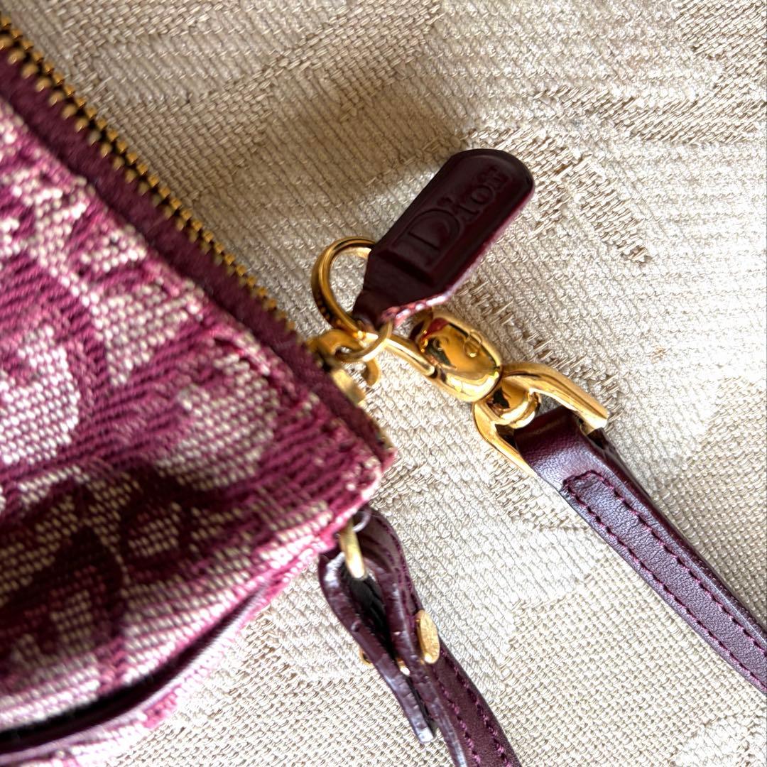 ディオール トロッター サドルバッグ ボルドー 美品