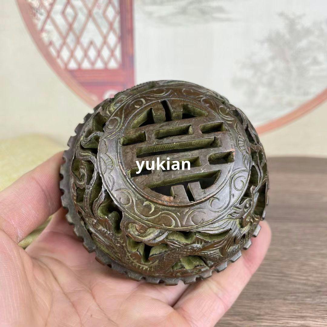 銅器 双龍蓋香炉 円形香炉 香道具 装飾品 工芸品 美術品 置物