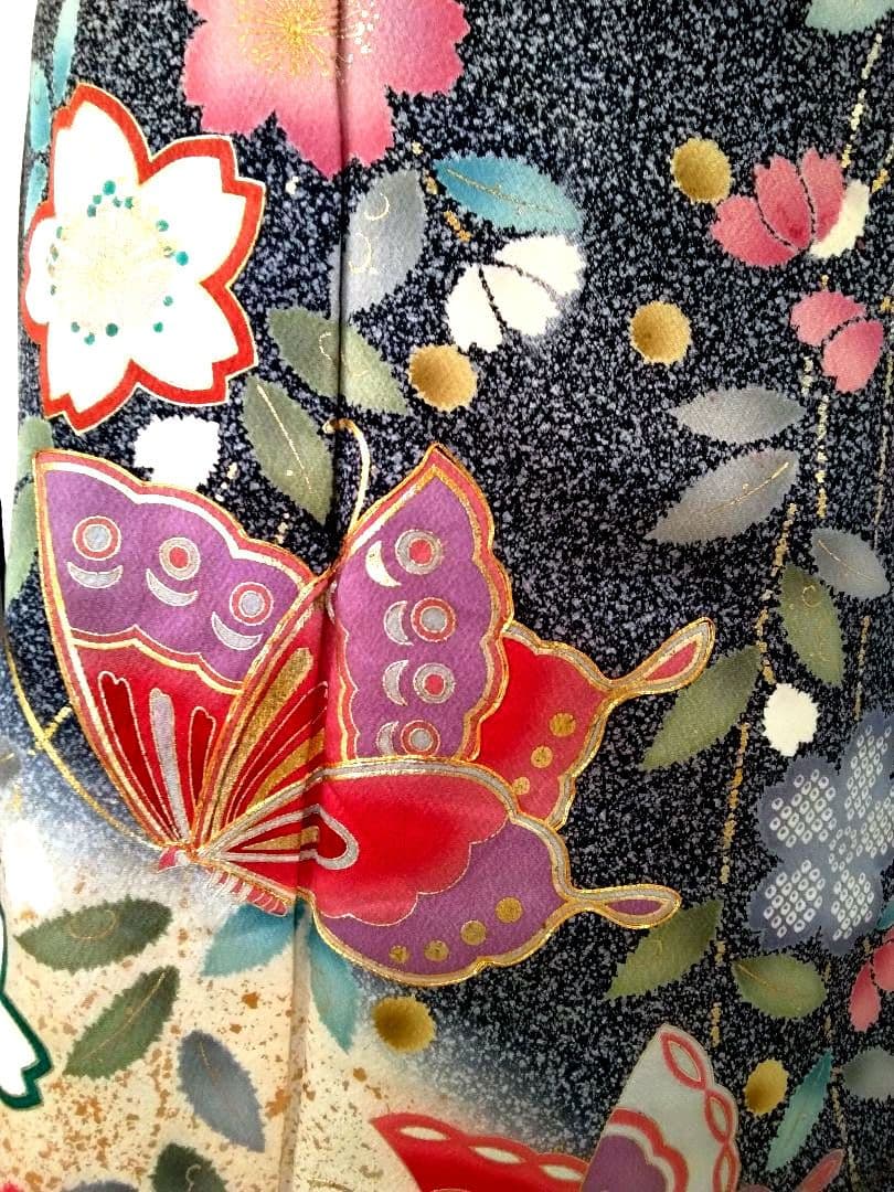 振袖フルセット、正絹、成人式、重ね襟、帯揚げ帯締め、西陣袋帯、長襦袢美品