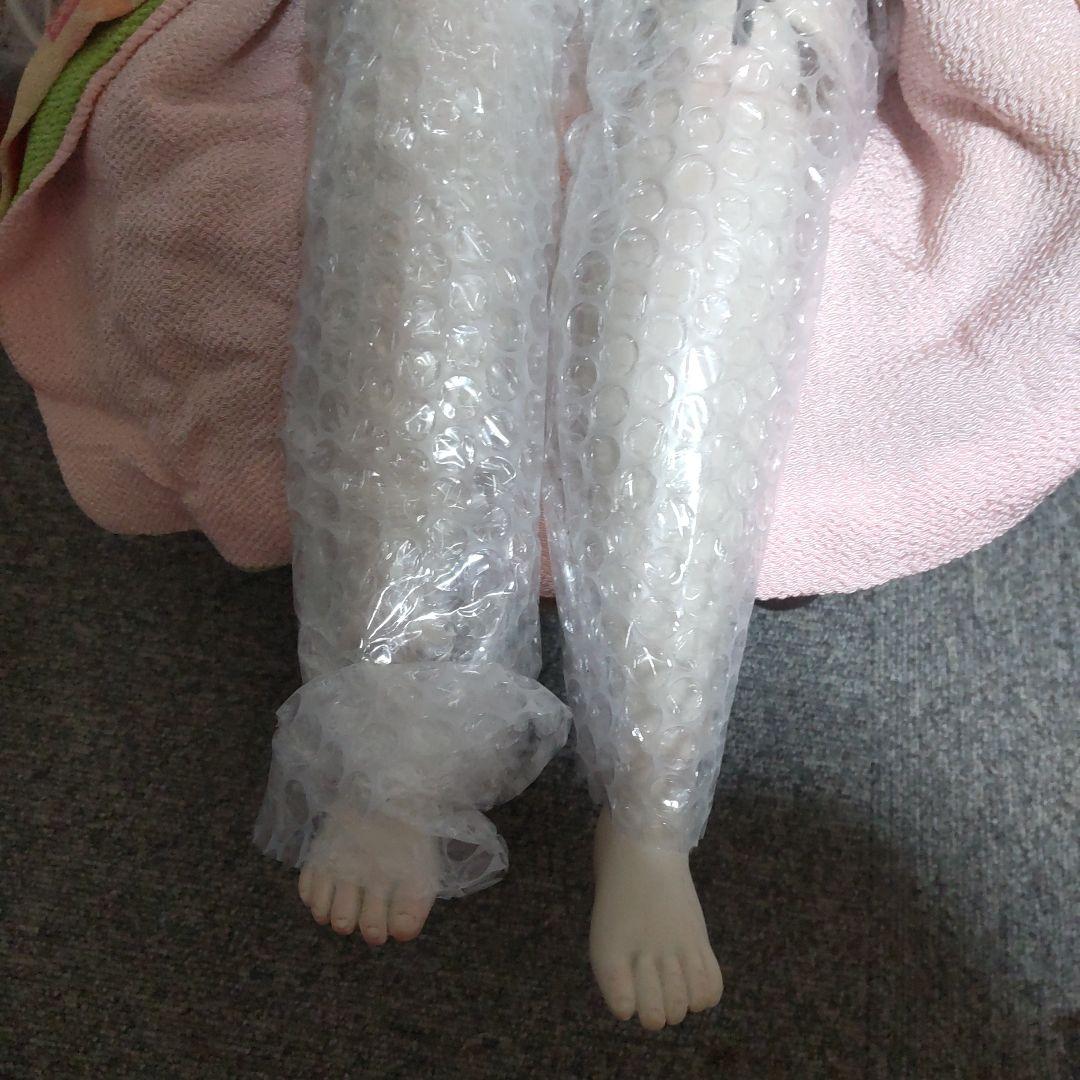 シルバー髪の着物人形 創作人形