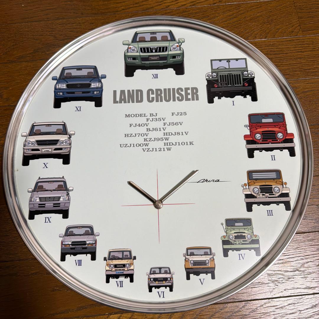 K*a様 ランクルファン必見！ ランドクルーザー イラスト 壁掛け時計（時計機能