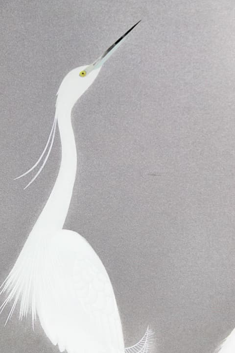 上村松篁 【月・雪月花三題】 シルクスクリーン