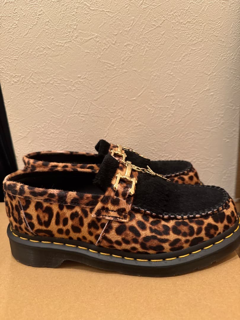 Dr.Martens Adrian Boneローファー マーチンヒョウ柄26cm