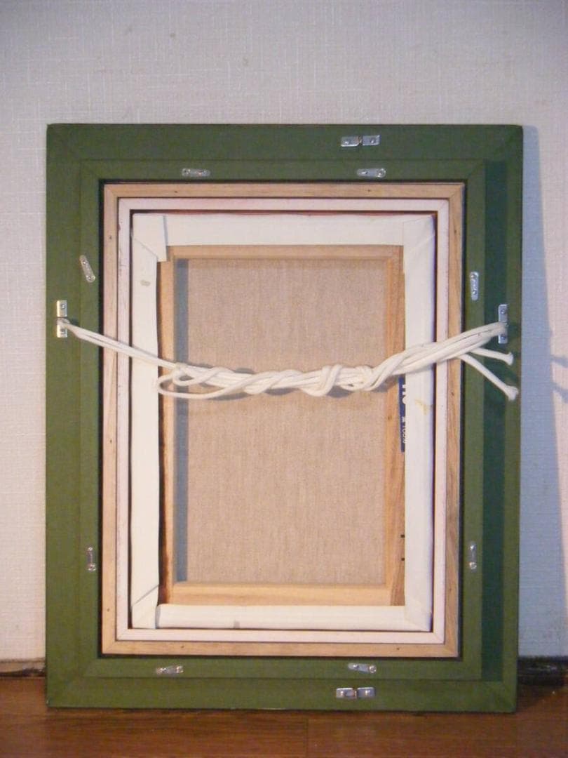 【真作】絵画　作者不詳　サイン有　油彩4号　静物画　逸品　S92