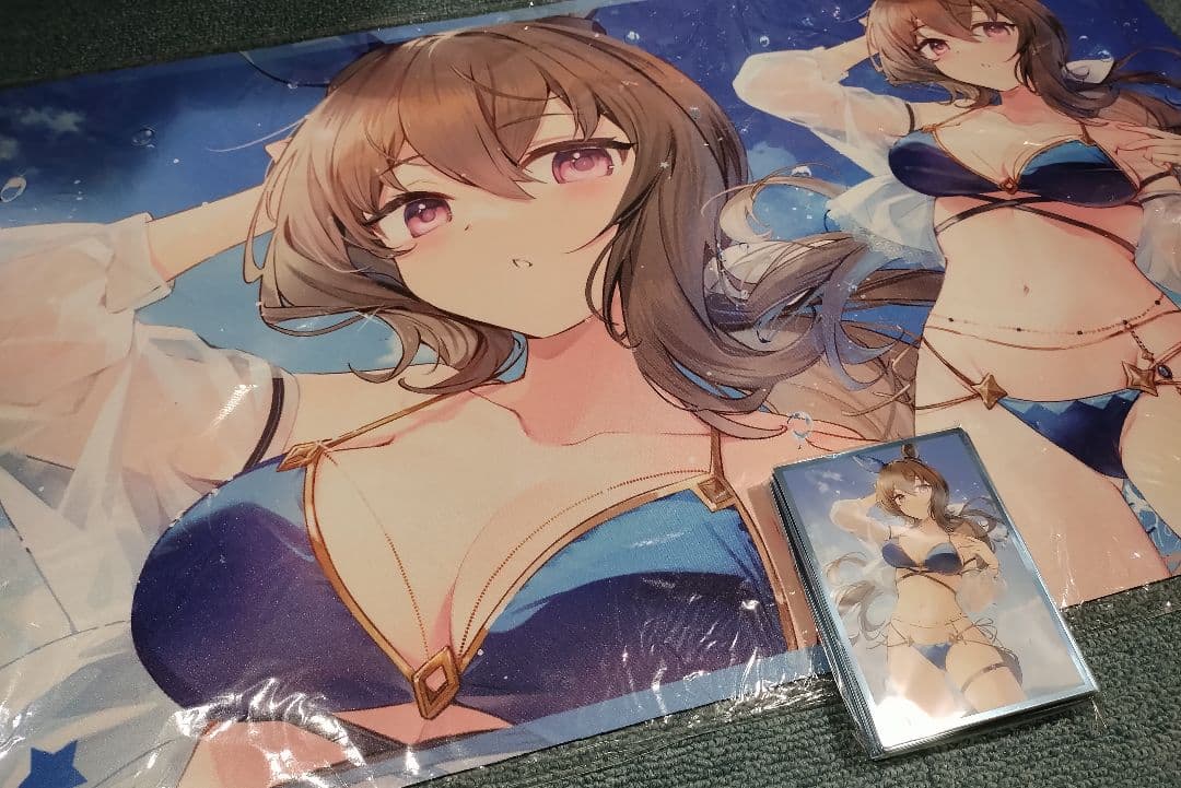 ウマ娘 アドマイヤベガ アヤベ スリーブ プレイマット プレマ 水着 白詰草