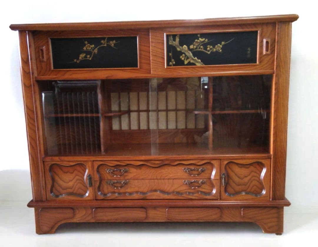 [赤ずきんちゃん]茶箪笥 飾り棚 和箪笥 飾り台 昭和レトロ アンティーク