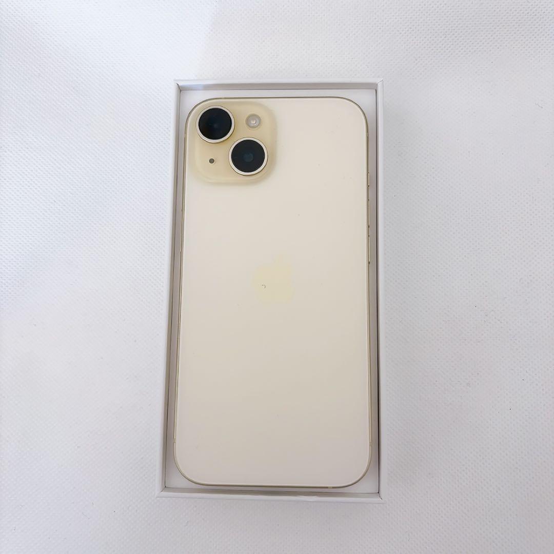 【中古 美品】iPhone15 128GB イエロー SIMフリー