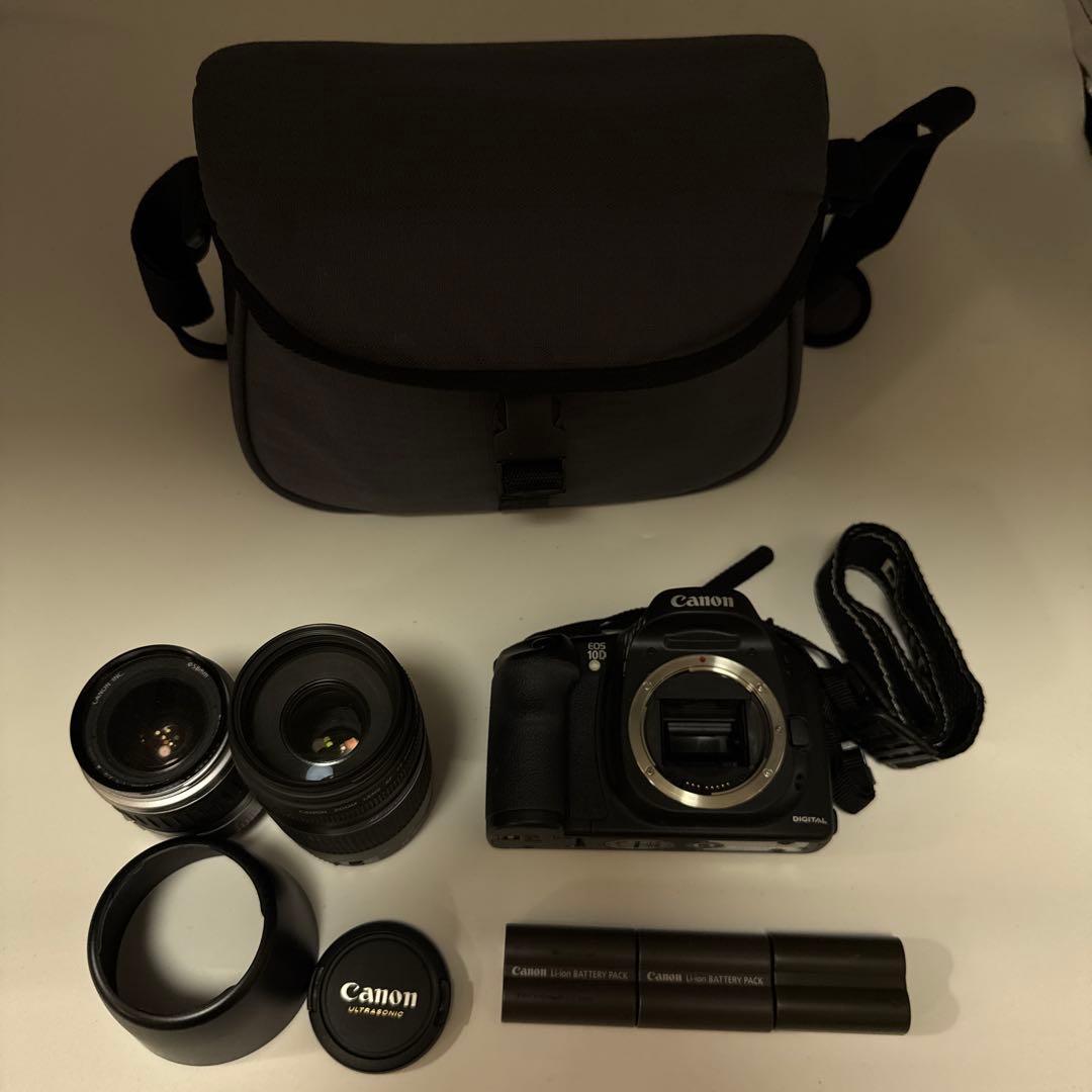 Canon EOS 10D 一眼レフカメラ レンズ2本付き