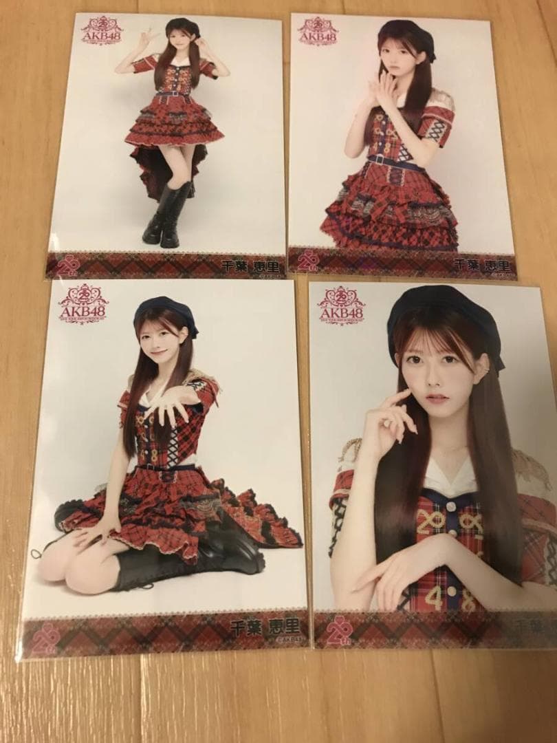 AKB48　20th武道館　赤チェック　生写真　ホロ　ランダム　コンプ　千葉恵里