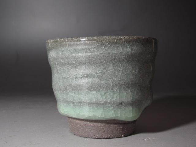 ★　清水卯一　青磁盃　美しい品です★x363
