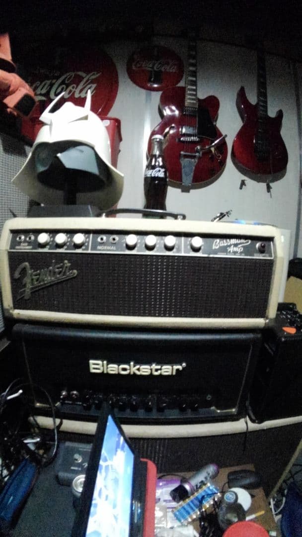 ジャンク、フェンダーベースマン、アンプ