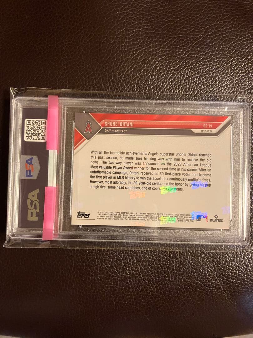 【PSA10】大谷翔平　愛犬デコピン共演　2023MVP受賞記念カード　NO1