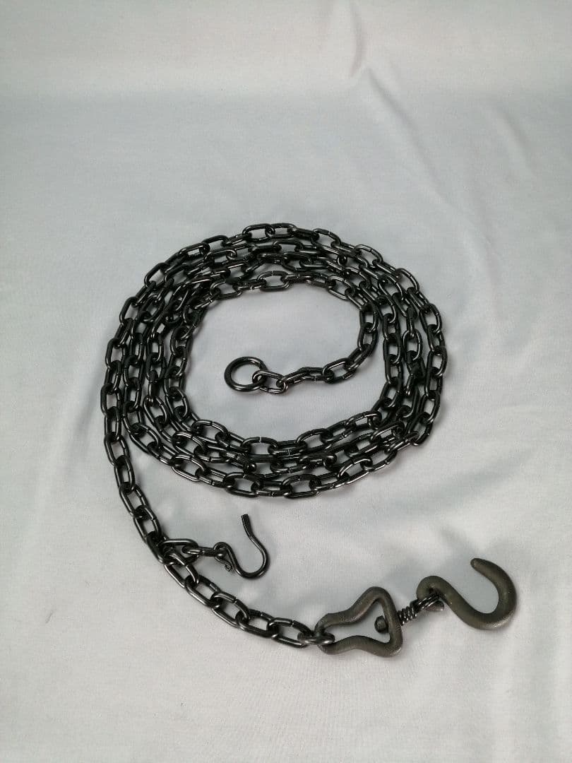 【茶事具】金工師木村清五郎　釻鎖弦道具　炭道具380