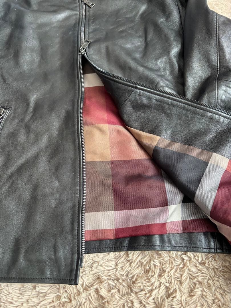 BLACK LABEL CRESTBRIDGE レザージャケット　ブラック　M